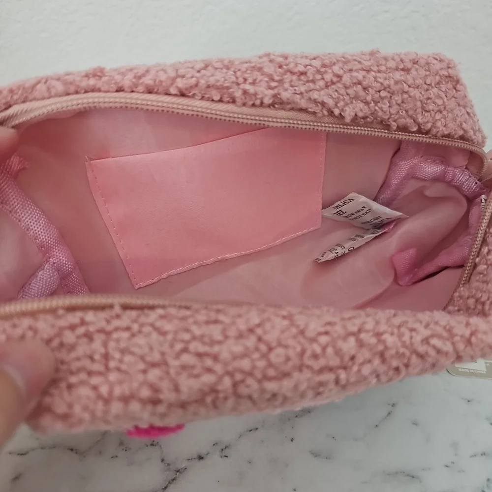Styline Love Plush Pink Makeup Bag